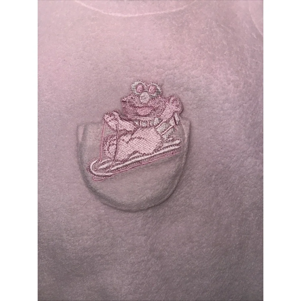 Sesame Street Vintage Elmo Ski On Pocket Pink‎ Baby Fleece Overalls 0-3